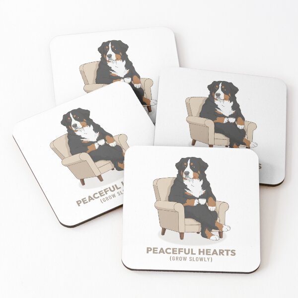 Item preview, Vintage Bernese Mountain Dog Drinking Coffee Cozy designed and sold by Cozy Vintage Animal.