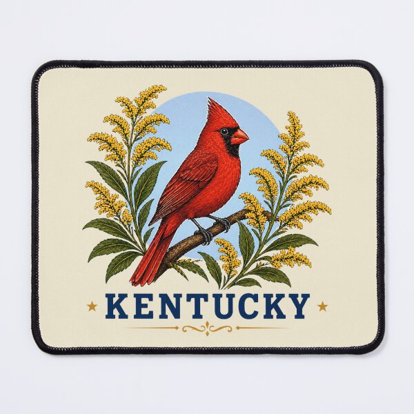 Item preview, Kentucky Cardinal Goldenrod Emblem designed and sold by The-Drip-Studio.