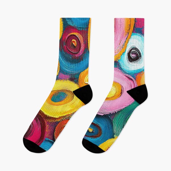 Item preview, Modern Contemporary Dancing Circles Abstract In Bold Colors  designed and sold by DEC02.