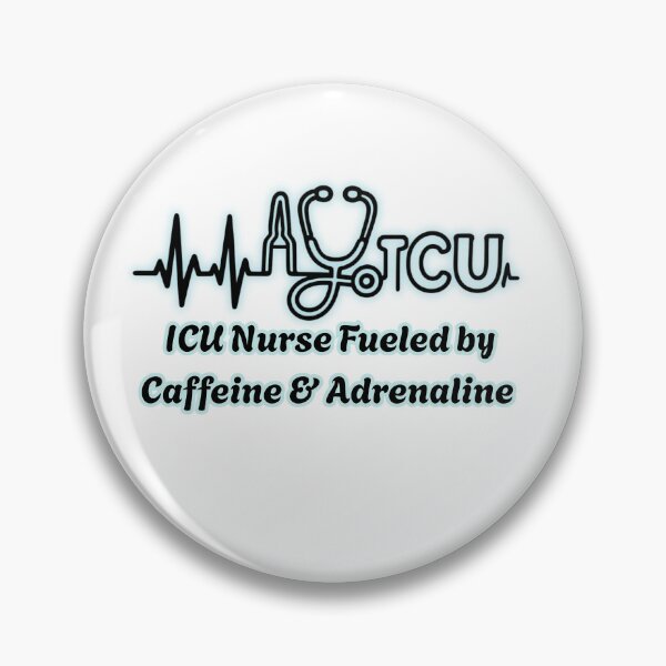 Item preview, ICU Nurse Fueled by Caffeine & Adrenaline – Funny Nursing Humor | Proud ICU Nurse Gift designed and sold by Nurse Craft Studio.