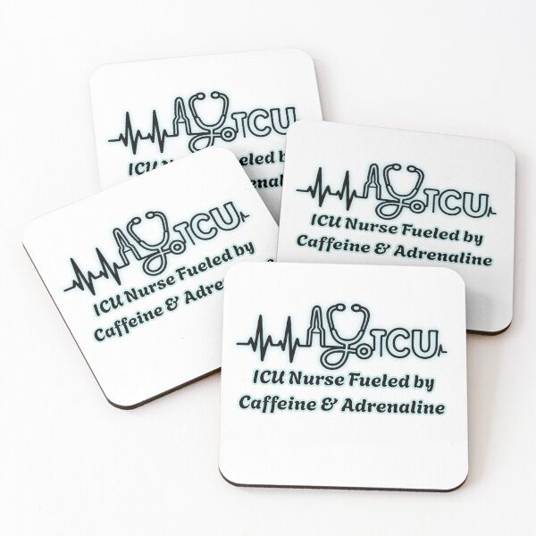 Item preview, ICU Nurse Fueled by Caffeine & Adrenaline – Funny Nursing Humor | Proud ICU Nurse Gift designed and sold by Nurse Craft Studio.
