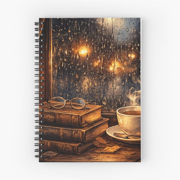 Item preview, Rainy Day Reading Nook - Cozy Tea and Books designed and sold by Retro Mood Co.