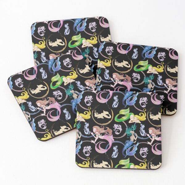 Item preview, Three mermaid colorful pattern designed and sold by Konopikyu.
