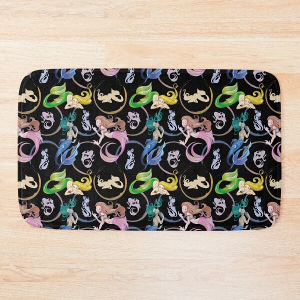 Item preview, Three mermaid colorful pattern designed and sold by Konopikyu.