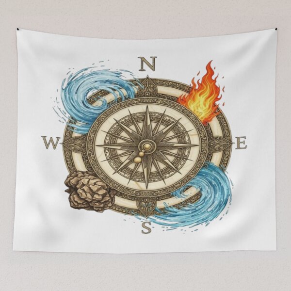 Item preview, Elemental Compass – Harmony of Directions Design designed and sold by Cristhian Almanza.