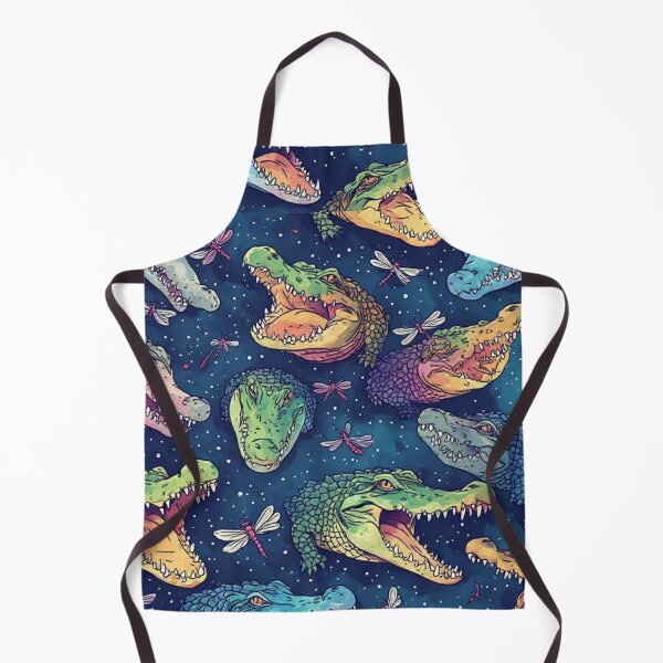 Item preview, Colorful Alligators and Dragonflies Pattern designed and sold by dcohea.