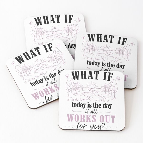 Item preview, What If It All Works Out for You Minimal Inspirational Quote Hopeful Positive Affirmation Shirt designed and sold by LAJdesigns.