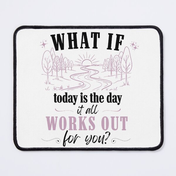 Item preview, What If It All Works Out for You Minimal Inspirational Quote Hopeful Positive Affirmation Shirt designed and sold by LAJdesigns.