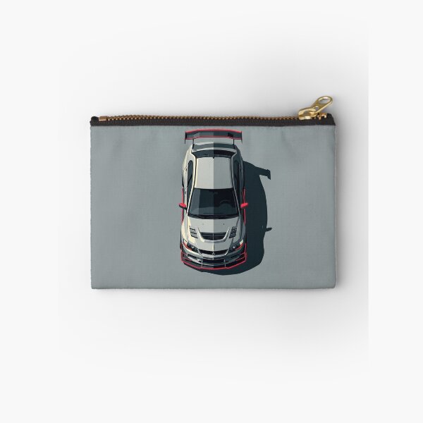 Item preview, Mitsubishi Lancer Evolution IX Grey and Orange JDM Top View Vector Illustration designed and sold by Motorline44.