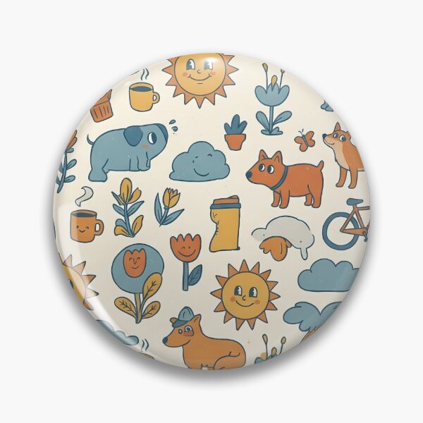 Item preview, Sun Flower Cat Dog Clouds Coffee Art Design designed and sold by ART ATTACK ZONE.