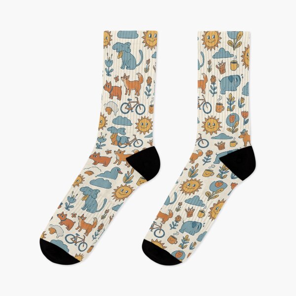 Item preview, Sun Flower Cat Dog Clouds Coffee Art Design designed and sold by ART ATTACK ZONE.