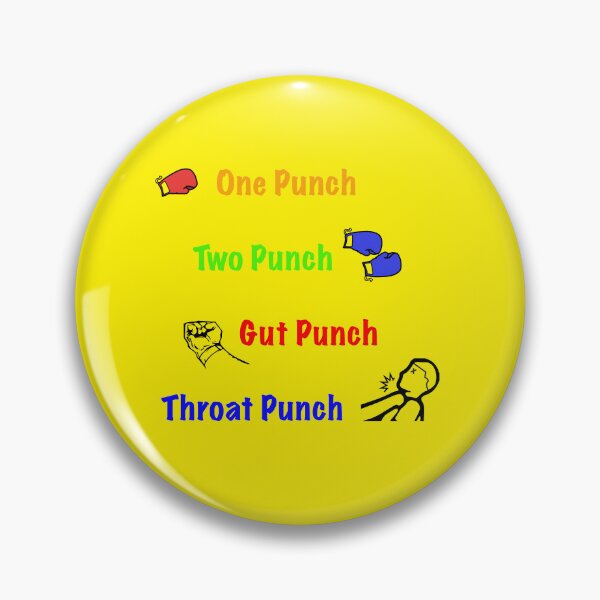 Item preview, One Punch, Two Punch, Gut Punch, Throat Punch designed and sold by SnarkSharks.