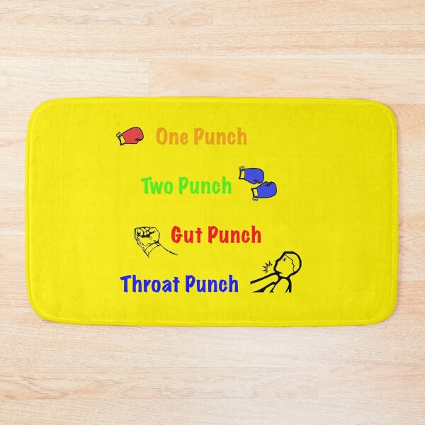Item preview, One Punch, Two Punch, Gut Punch, Throat Punch designed and sold by SnarkSharks.