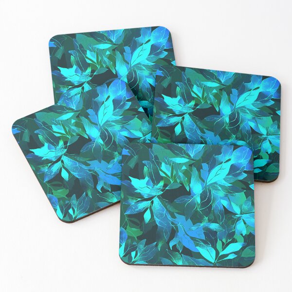 Item preview, Cool, Calming Blue-Green Leaves Stylish Aesthetic Art designed and sold by DEC02.