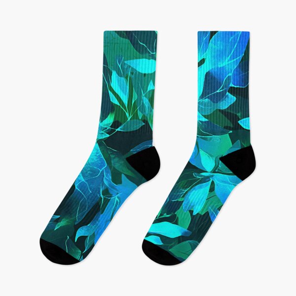 Item preview, Cool, Calming Blue-Green Leaves Stylish Aesthetic Art designed and sold by DEC02.