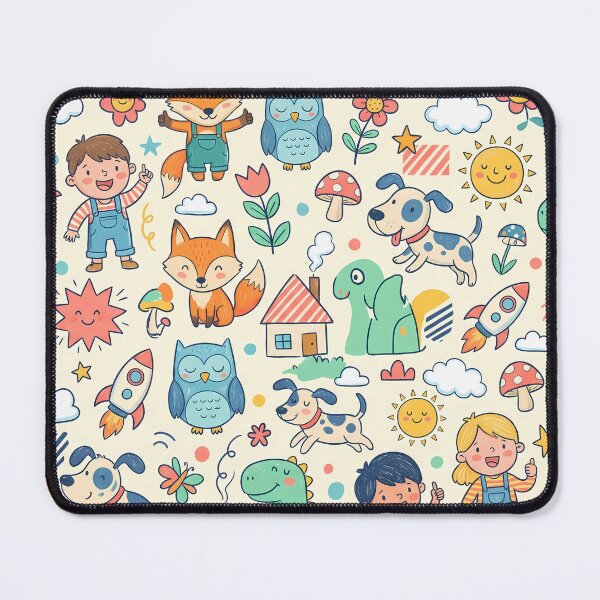 Item preview, Boys Girls Sun Flower Cat Dog Clouds Coffee designed and sold by ART ATTACK ZONE.