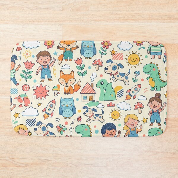 Item preview, Boys Girls Sun Flower Cat Dog Clouds Coffee designed and sold by ART ATTACK ZONE.