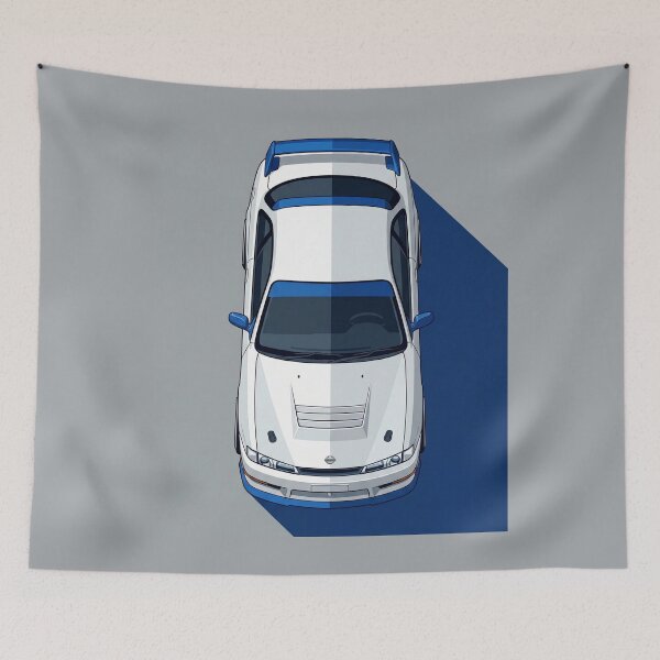 Item preview, Nissan 240SX Zenki S14 JDM Top View Vector Illustration designed and sold by Motorline44.