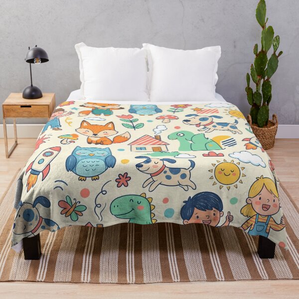 Item preview, Boys Girls Sun Flower Cat Dog Clouds Coffee designed and sold by ART ATTACK ZONE.