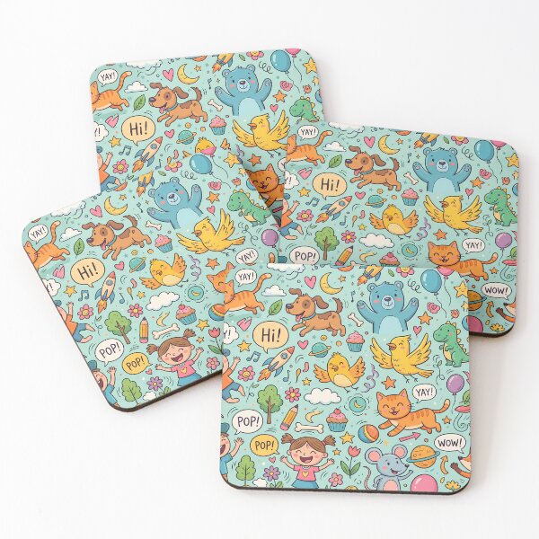 Item preview, Birds YAY Sun Flower Cat Dog Clouds Coffee designed and sold by ART ATTACK ZONE.
