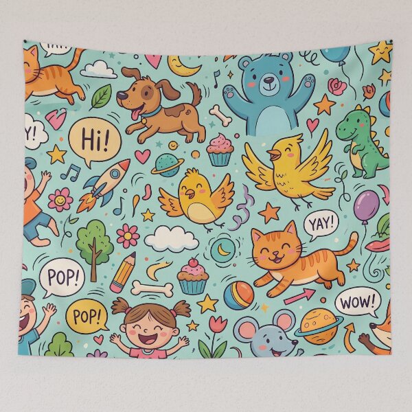Item preview, Birds YAY Sun Flower Cat Dog Clouds Coffee designed and sold by ART ATTACK ZONE.