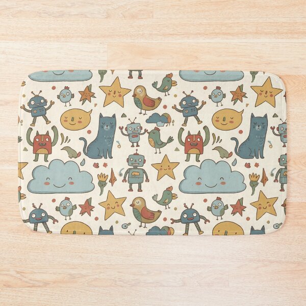 Item preview, Stars Sun Flower Cat Dog Clouds Coffee Design designed and sold by ART ATTACK ZONE.