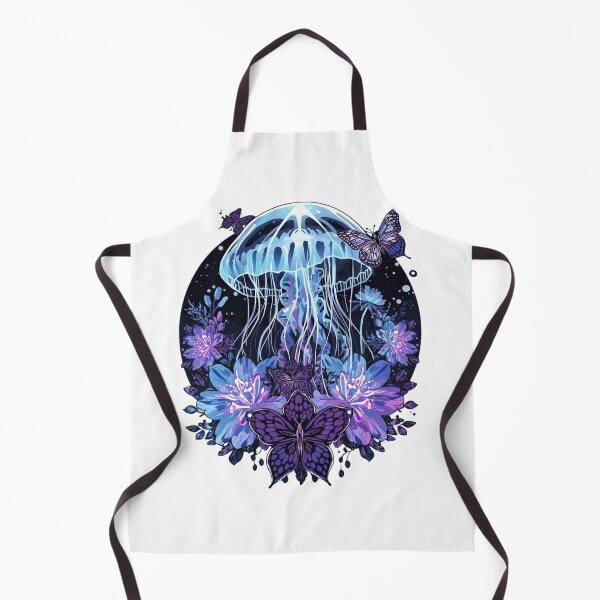 Item preview, Neon Jellyfish Purple Butterfly Dark Floral designed and sold by FAGMAVisuals.