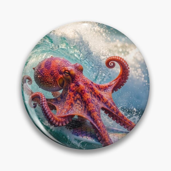 Item preview, Octopus Surfer Hangs on Tight designed and sold by Tridentulus.