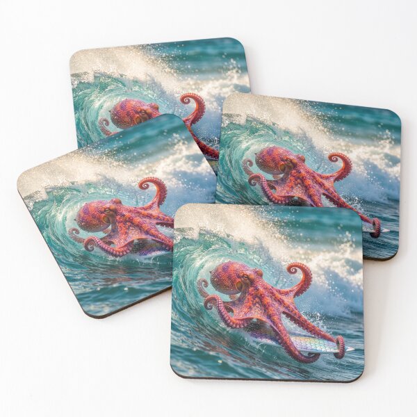 Item preview, Octopus Surfer Hangs on Tight designed and sold by Tridentulus.
