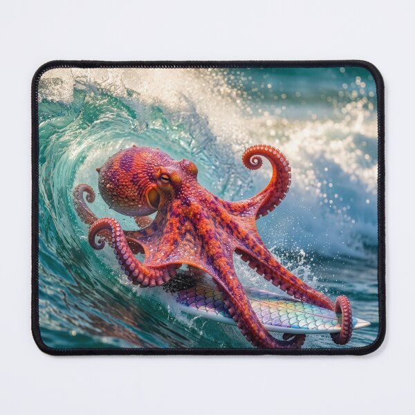 Item preview, Octopus Surfer Hangs on Tight designed and sold by Tridentulus.