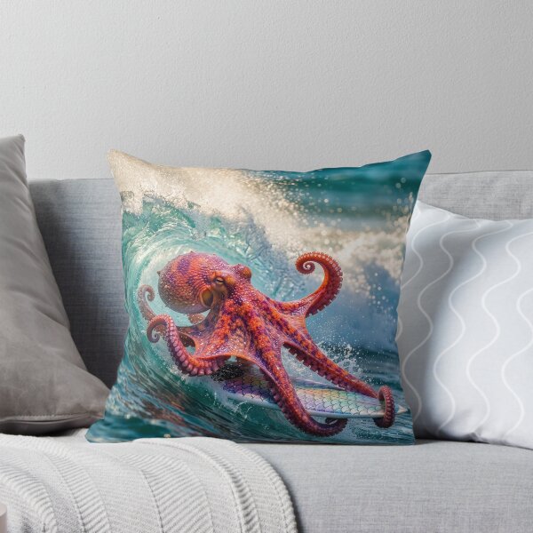 Item preview, Octopus Surfer Hangs on Tight designed and sold by Tridentulus.