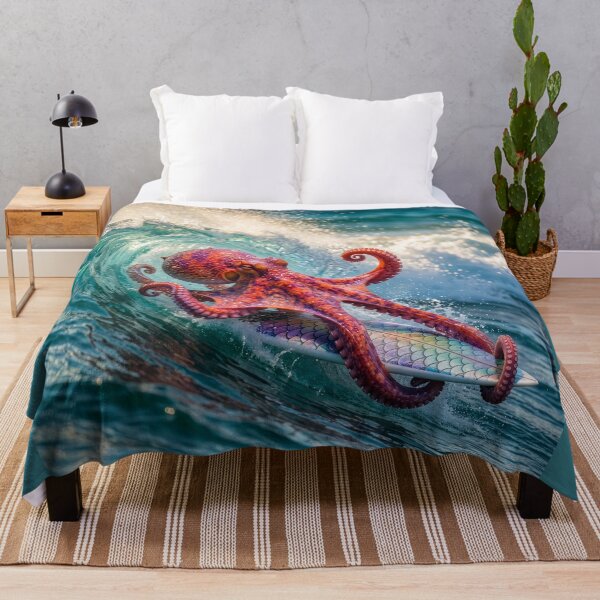 Item preview, Octopus Surfer Hangs on Tight designed and sold by Tridentulus.