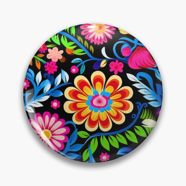 Item preview, Colorful Mexican-Style Vibrant And Beautiful Flower Pattern designed and sold by DEC02.