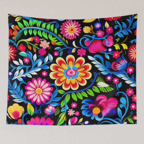Item preview, Colorful Mexican-Style Vibrant And Beautiful Flower Pattern designed and sold by DEC02.