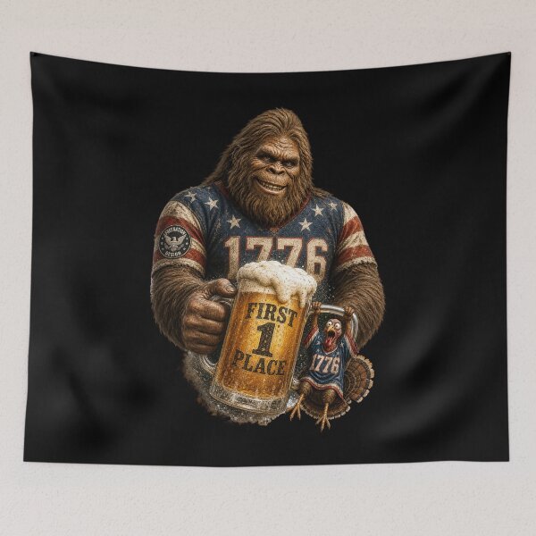 Item preview, Funny Bigfoot Beer Team 1776 Design designed and sold by FREENATION2026.