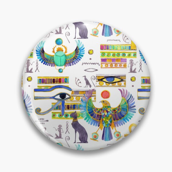Item preview, Ancient Egyptian Hieroglyphs Wall - Retro Papyrus Gods Pattern designed and sold by GulfSignature.
