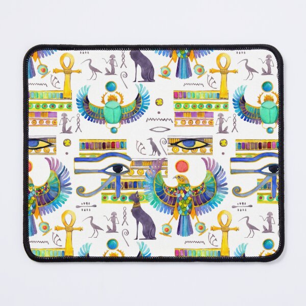 Item preview, Ancient Egyptian Hieroglyphs Wall - Retro Papyrus Gods Pattern designed and sold by GulfSignature.