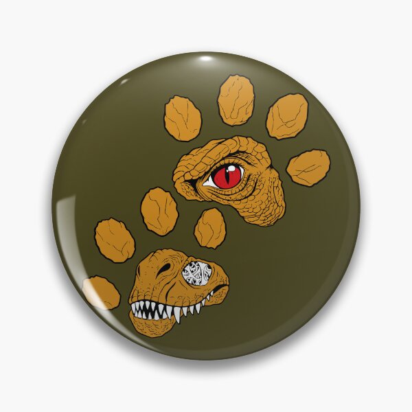Item preview, T-Rex Skull and Reptile Eye Dinosaur Footprint Line Art designed and sold by SanyaConcept.