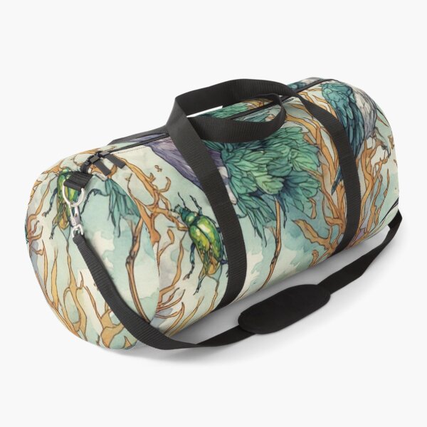 Item preview, Mystical Coastal Wetlands Sandpipers and Emerald Jewel Beetles Pattern designed and sold by dcohea.