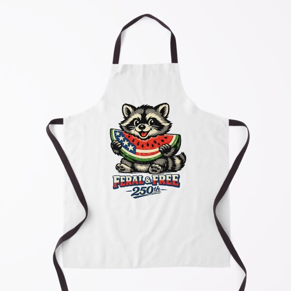 Item preview, Feral and Free 250th Patriotic Raccoon America designed and sold by ShopVelona.