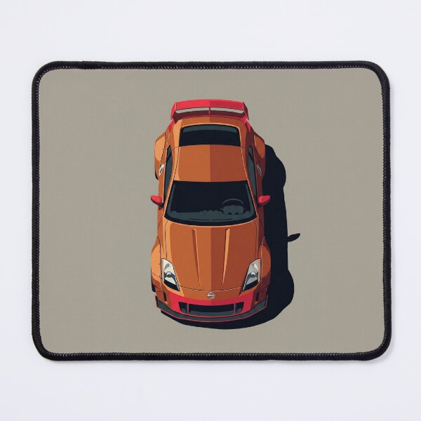 Item preview, Nissan 350Z Widebody Orange JDM Top View Vector Illustration designed and sold by Motorline44.