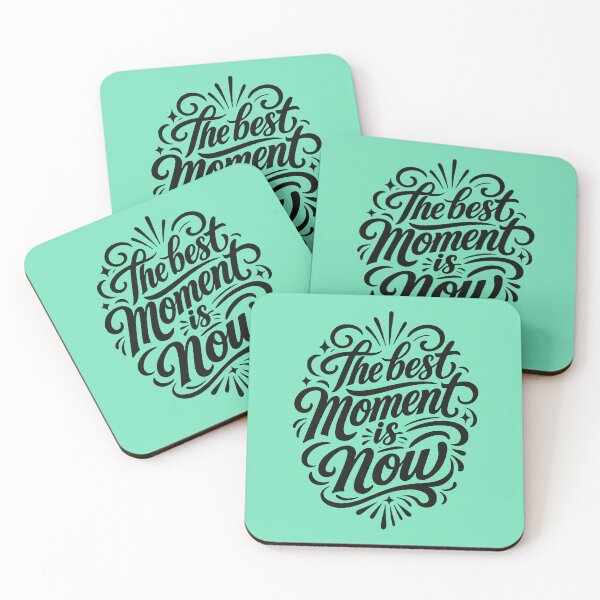 Item preview, The Best Moment Is Now – Motivational Quote Typography Design | Inspirational Minimalist Art designed and sold by rubenarocho.