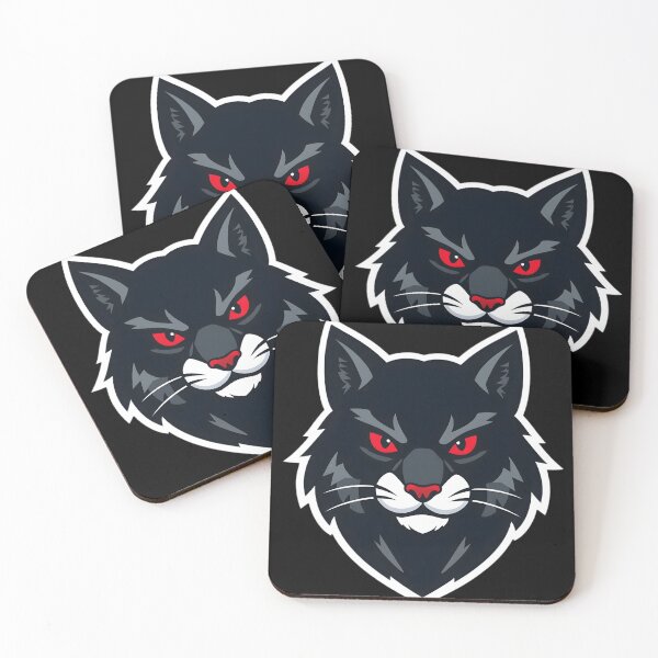 Item preview, Fierce Black Cat Gaming Mascot Logo designed and sold by SenTinio.