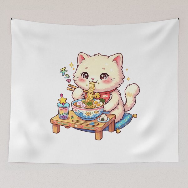 Item preview, Warm Ramen, Happy Cat designed and sold by josflo12.