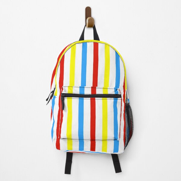 Item preview, Red, Yellow and Blue Vertical Stripes in White designed and sold by TwelveParties.