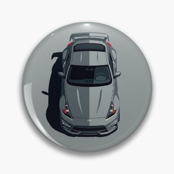 Item preview, Nissan 370Z Fairlady Z Grey JDM Top View Vector Illustration designed and sold by Motorline44.