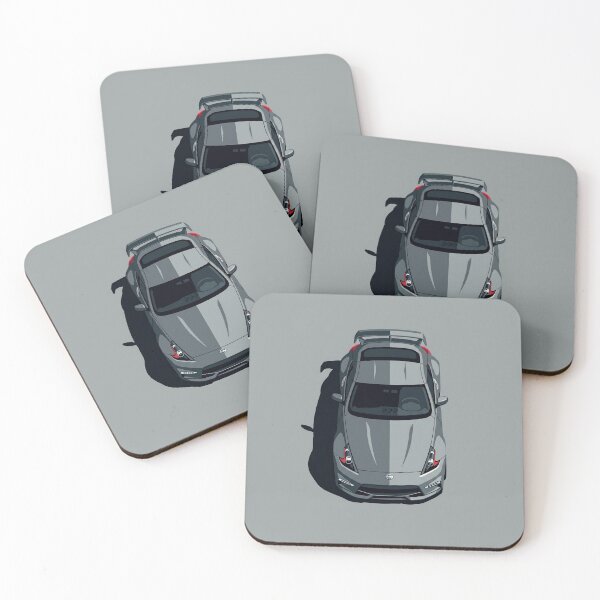 Item preview, Nissan 370Z Fairlady Z Grey JDM Top View Vector Illustration designed and sold by Motorline44.