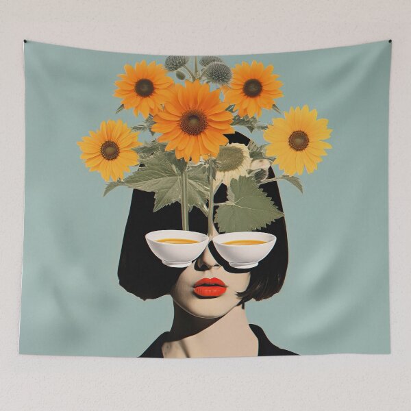 Item preview, Imagination Secret Weapon Sunflower Collage designed and sold by LuminaPosters.