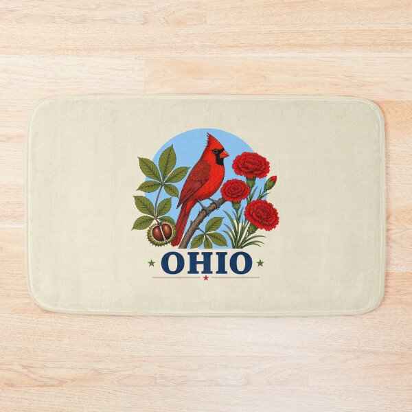 Item preview, Ohio Cardinal & Scarlet Carnation Homage designed and sold by The-Drip-Studio.