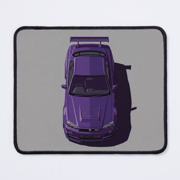 Item preview, Classic Nissan GT-R R34 Skyline JDM Top View Vector Illustration designed and sold by Motorline44.